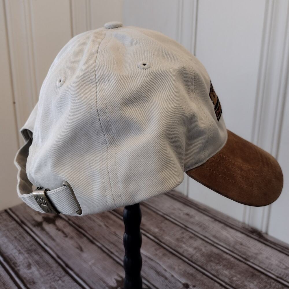 Vintage Yellowstone PRESERVE & PROTECT BEAR Ball Cap Hat Cotton/Suede-Like Bill - Picture 6 of 10